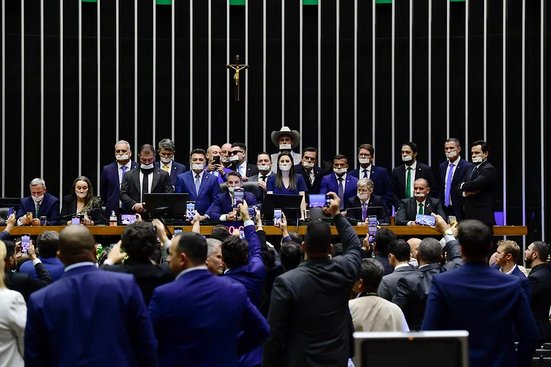 Motim bolsonarista na Câmara dos Deputados | Foto: Saulo Cruz/Agência Senado