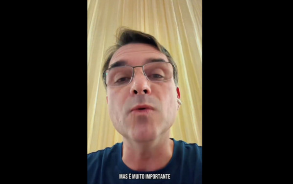 Flavio Bolsonaro divulga vídeo | Foto: divulgação
