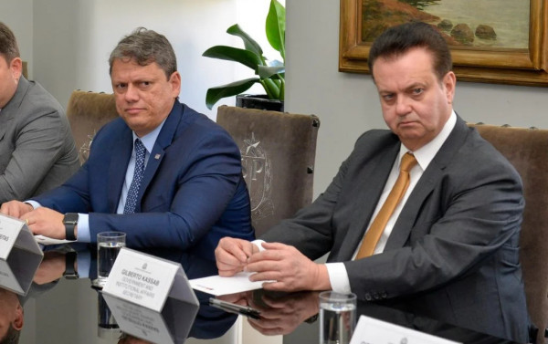 Tarcísio de Freitas e Gilberto Kassab | Foto: Mônica Andrade/Governo do Estado de SP