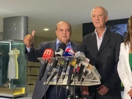Ibaneis Rocha e José Roberto Arruda, juntos no início das eleições de 2022 | Foto: Reprodução/Canal Brasil