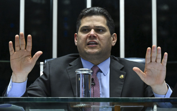 Davi Alcolumbre e a pressão sobre o governo para intervir na PF | Foto: Jefferson Rudy/Agência Senado