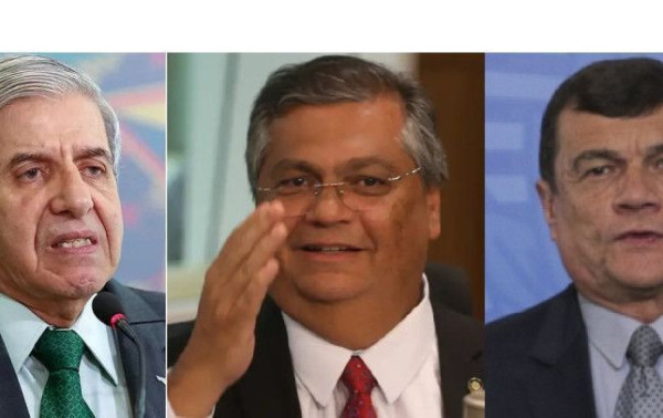 Flávio Dino mira generais Augusto Heleno e Paulo Sérgio Nogueira | Foto: Montagem sobre fotos da Agência Brasil