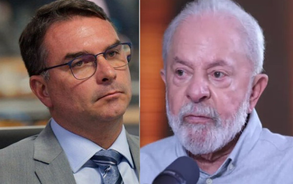 Flávio Bolsonaro e Lula | Foto: Montagem sobre fotos da EBC.jpg