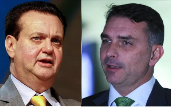 Gilberto Kassab e Flávio Bolsonaro | Foto: Cesar Itiberê e Lula Marques - Agência Brasil