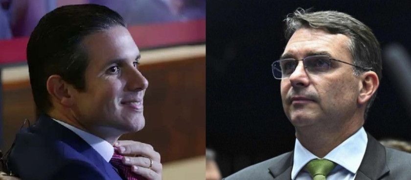 Hugo Motta e Flávio Bolsonaro | Foto: Agência Brasil e Agência Senado
