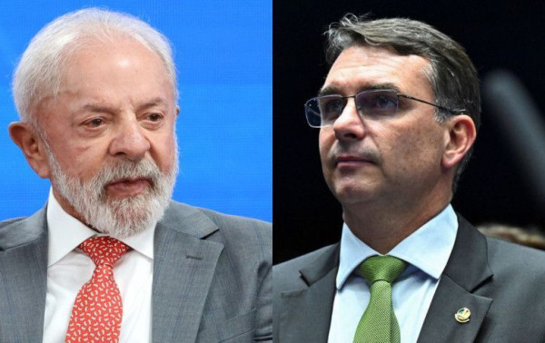 Lula e Flávio Bolsonaro | Foto: Montagem sobre fotos da Agência Brasil