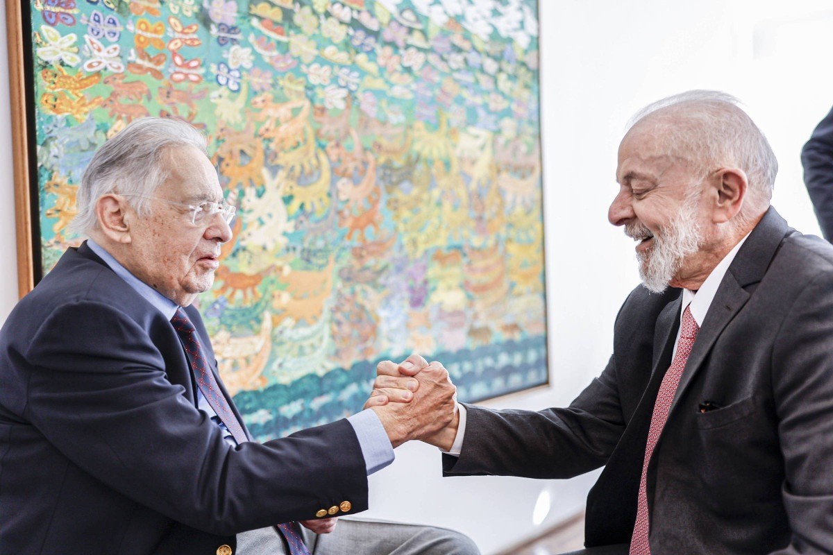 Crédito: 24.jun.2024 - Lula visita FHC em São Paulo em 2024
